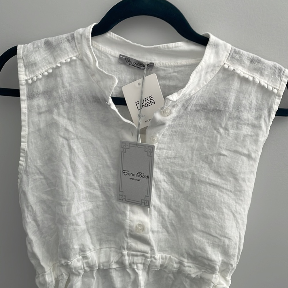 Linen Sleeveless Blouse